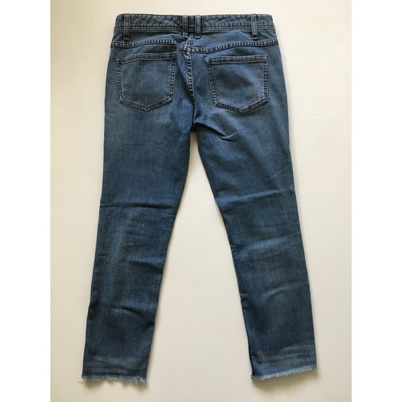 Free People Skinny Jean Womens 28 Distressed Fray Hem - Picture 4 of 12